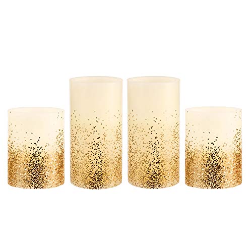 Pauleen 48127 Golden Glitter Candle Wachskerze mit Batterie mit Timerfunktion 6H Timer LED Kerze 4er Set Pauleen 48127 Golden Glitter Candle Wachskerze mit Batterie mit Timerfunktion 6H Timer LED Kerze 4er Set von Pauleen