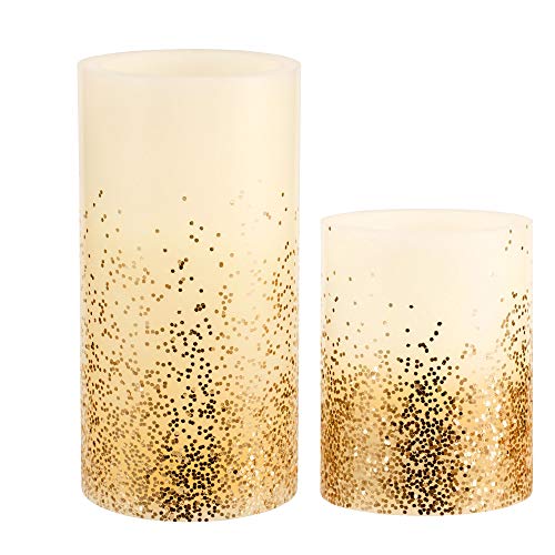 Pauleen 48128 Golden Glitter Candle Wachskerze mit Batterie mit Timerfunktion 6H Timer LED Kerze 2er Set Pauleen 48128 Golden Glitter Candle Wachskerze mit Batterie mit Timerfunktion 6H Timer LED Kerze 2er Set von Pauleen