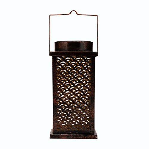 Pauleen 48174 Sunshine Stunner Solar-Laterne für Balkon oder Garten Bronze, Gold Außenbeleuchtung Metall Solar 3000K von Pauleen
