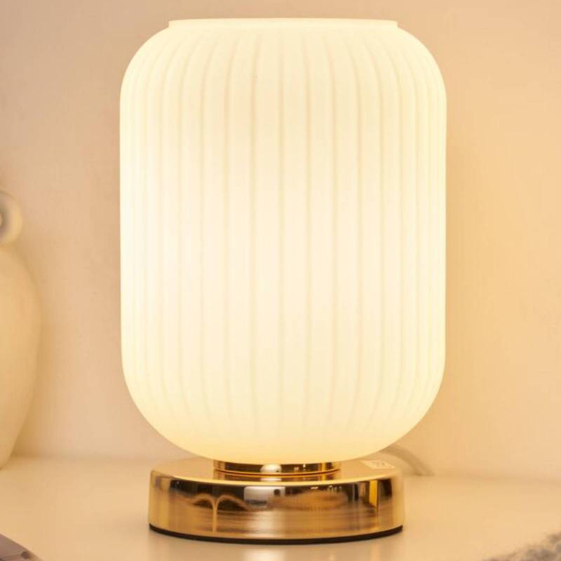 Pauleen Noble Purity Tischlampe mit weißem Glas von Pauleen