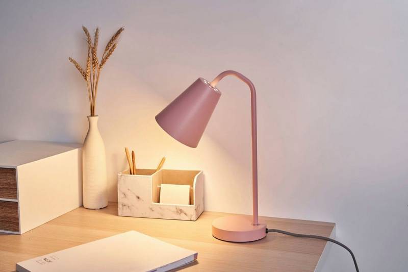 Pauleen Schreibtischlampe True Shine, ohne Leuchtmittel, E14, Metall Ros von Pauleen