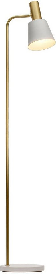 Pauleen Stehlampe Grand Elegance, ohne Leuchtmittel, E27, Weiß, Gold, Metall von Pauleen