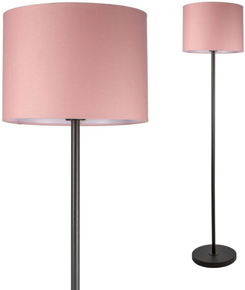 Pauleen Stehlampe Grand Reverie, ohne Leuchtmittel, E27, Stoffschirm Rosa von Pauleen