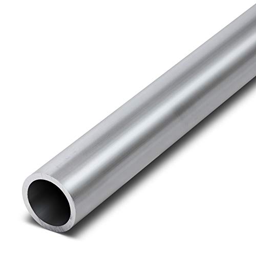 1m Aluminium Rundrohr (Ø 20,0 x 2,0) - Alu AlMgSi0,5 F22 (EN-AW 6060), roh, unbehandelt, Alurohr 20mm, Aluverbundrohr 20 x 2mm Kabelrohr 20mm Metallrohr für Sonnenschirm von Pauli Edelstahldesign