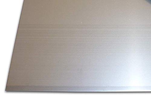 Edelstahlblechzuschnitt - Scherenschnitt - A2 - AISI304 oder A4 - AISI316 - in verschiedenen Grössen (1,5 mm roh A2 - AISI304, 200x200 mm²) von Pauli Edelstahldesign