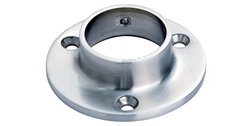 Flansch V2A 33,7 mm, 71,0x20,0 mm, geschliffen von Pauli Edelstahldesign