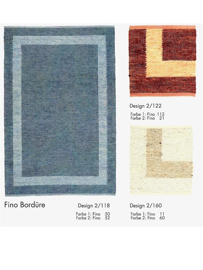 Paulig Fino Bordüre Design 2 Handwebteppich von Paulig