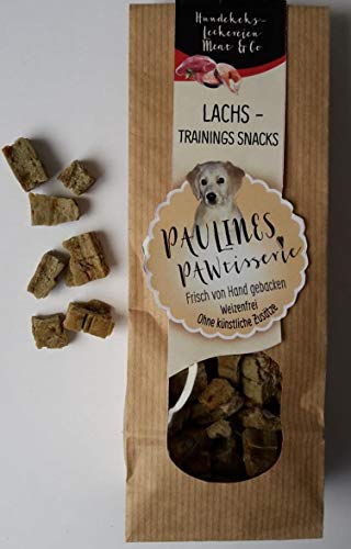 Paulines Pawtisserie Trainings Snacks Lachs, 100 g von Paulines Pawtisserie