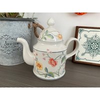 Vintage Villeroy & Boch Blumen Teekanne, Albertina Muster, W.german Porzellan Teekanne von PaulinesEmporiumUK