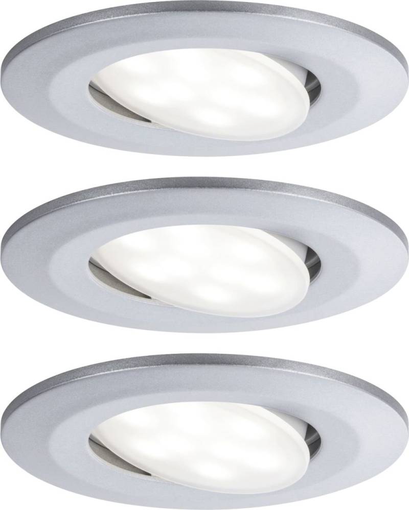 Paulmann HomeSpa 3er Set LED Einbauleuchte Calla chrom 9 cm schwenkbar von Paulmann