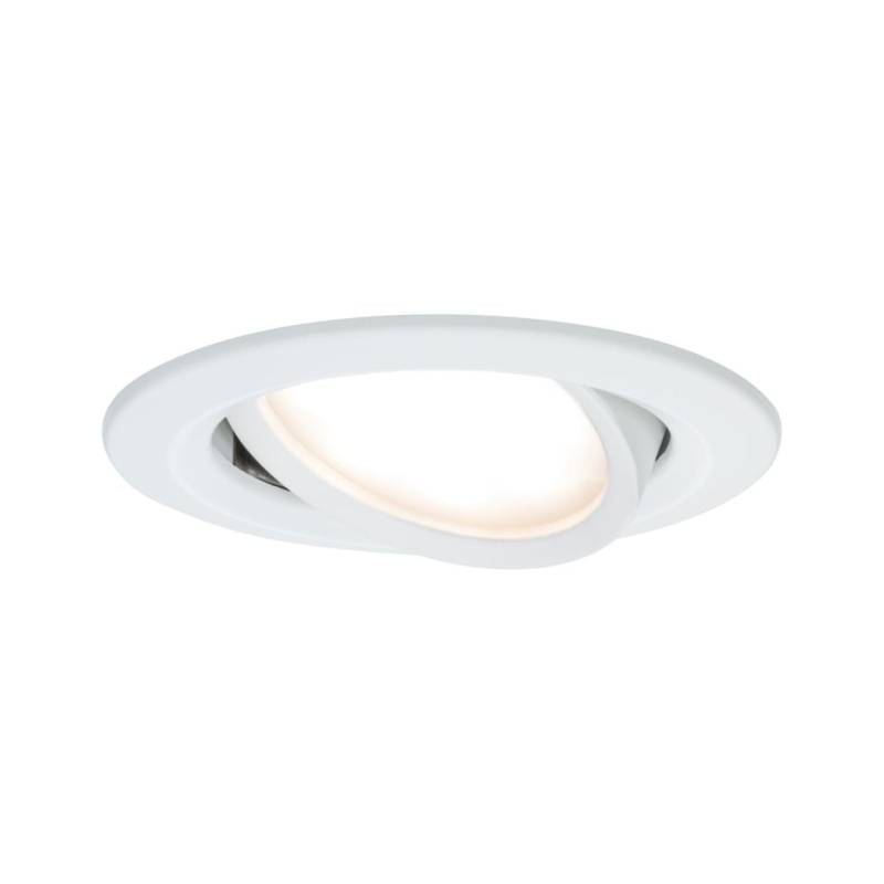 Paulmann LED Einbauleuchte Coin Slim weiß matt dimmbar rund schwenkbar von Paulmann