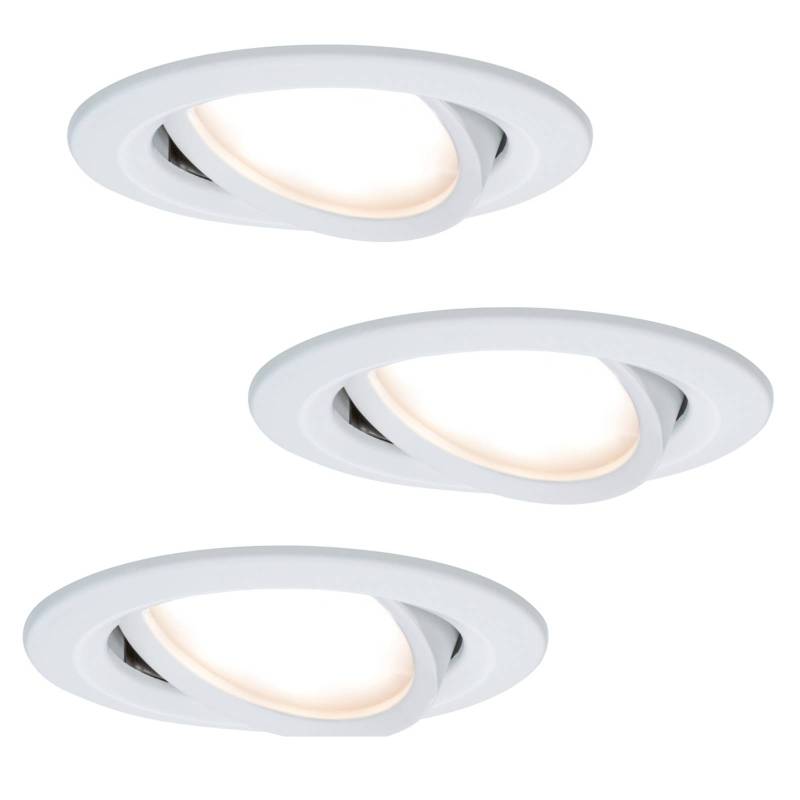 Paulmann Coin Slim LED-Einbauleuchte IP23 weiß 3er von Paulmann