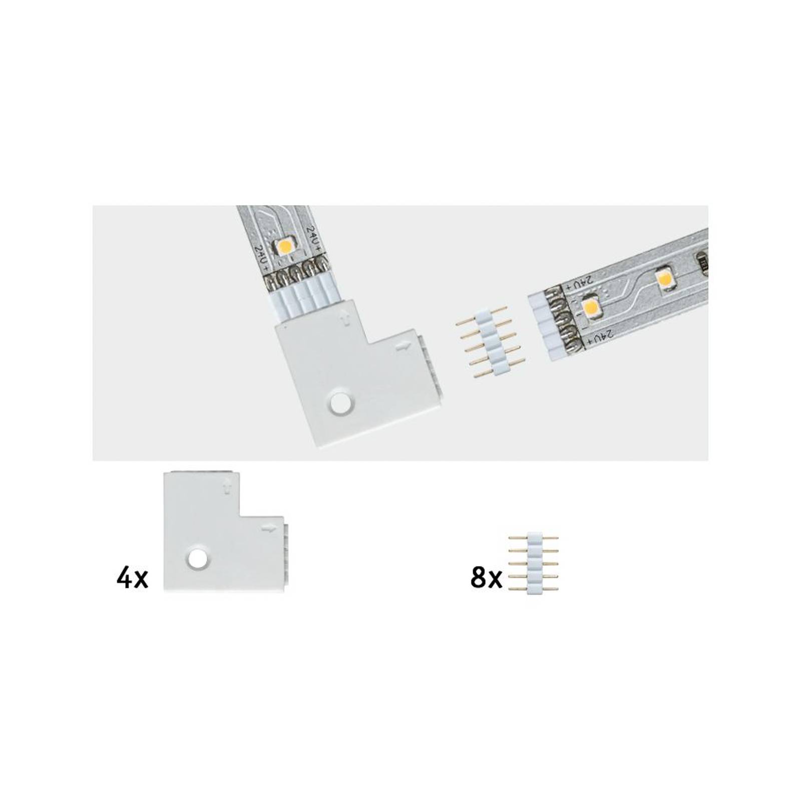 Paulmann MaxLED Eckverbinder 90°, 4er weiß von Paulmann