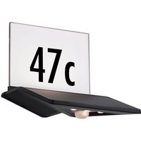 Led Solar Hausnummernleuchte Yoko in Anthrazit 120lm - black - Paulmann von Paulmann