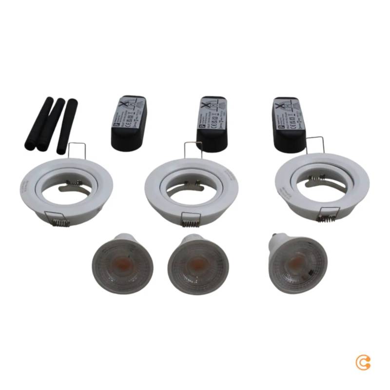 B-Ware Paulmann 3er Spot Einbauleuchte Deckenstrahler Led Weiß Matt Schwenkbar Dimmbar B-Ware Paulmann 3er Spot Einbauleuchte Deckenstrahler Led Weiß Matt Schwenkbar Dimmbar von Paulmann