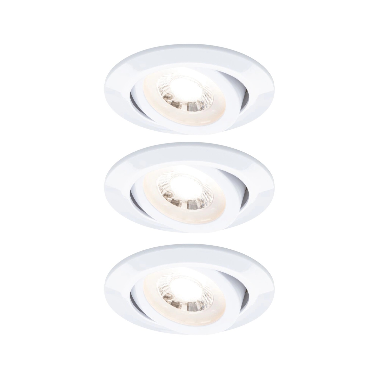 Einbauleuchten-Set 3-stepdim schwenkbar LED 3x4,8 W 3000K 230V Weiß Einbauleuchten-Set 3-stepdim schwenkbar LED 3x4,8 W 3000K 230V Weiß von Paulmann