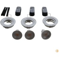 [GEBRAUCHT] B-Ware Paulmann 3er Spot Einbauleuchte Deckenstrahler Led Weiß Matt Schwenkbar Dimmbar von Paulmann