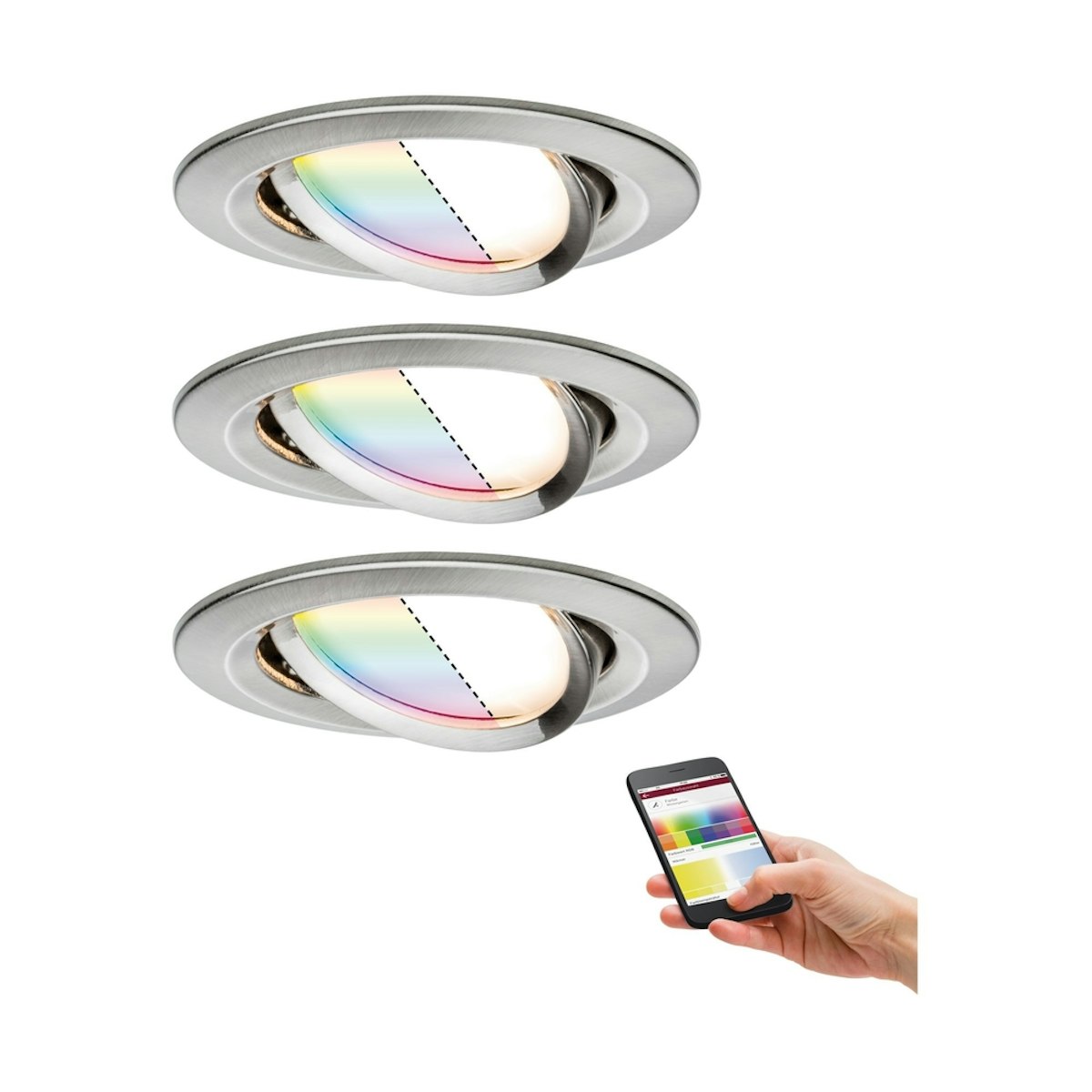 LED Einbauleuchte Smart Home Nova Plus Coin Basisset schwenkbar LED Einbauleuchte Smart Home Nova Plus Coin Basisset schwenkbar von Paulmann