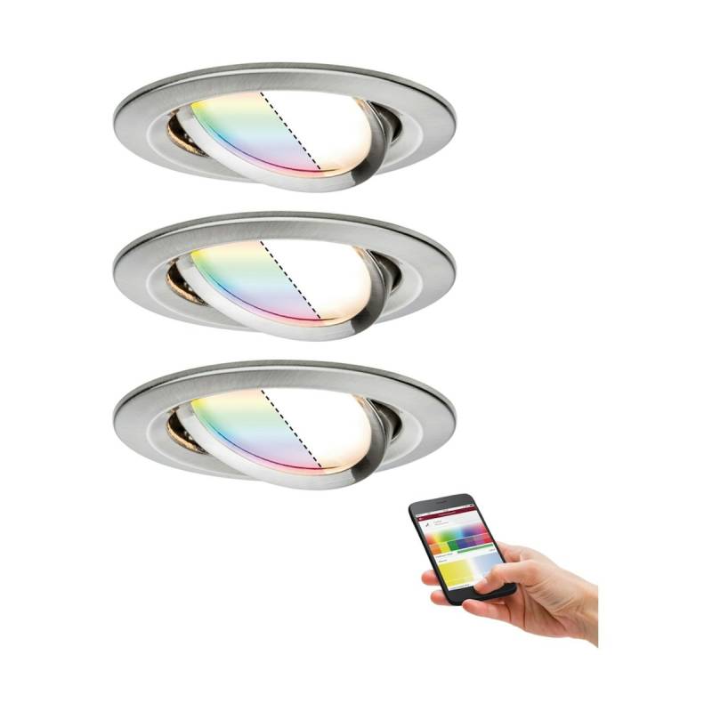 LED Einbauleuchte Smart Home Nova Plus Coin Basisset schwenkbar von Paulmann