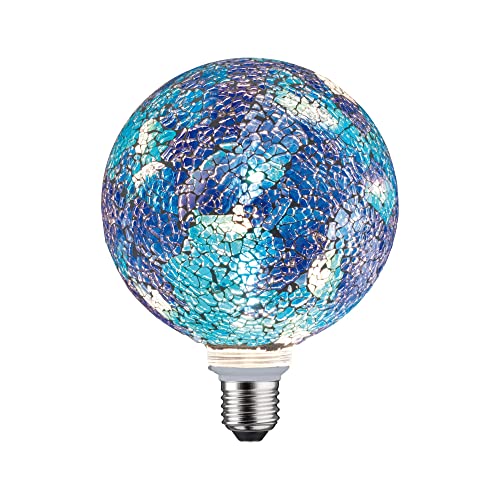 Paulmann 28750 LED Lampe Miracle Mosaic Edition Globe E27 230V 470lm 5W 2700K Blau dimmbar Lampen Leuchtmittel von Paulmann