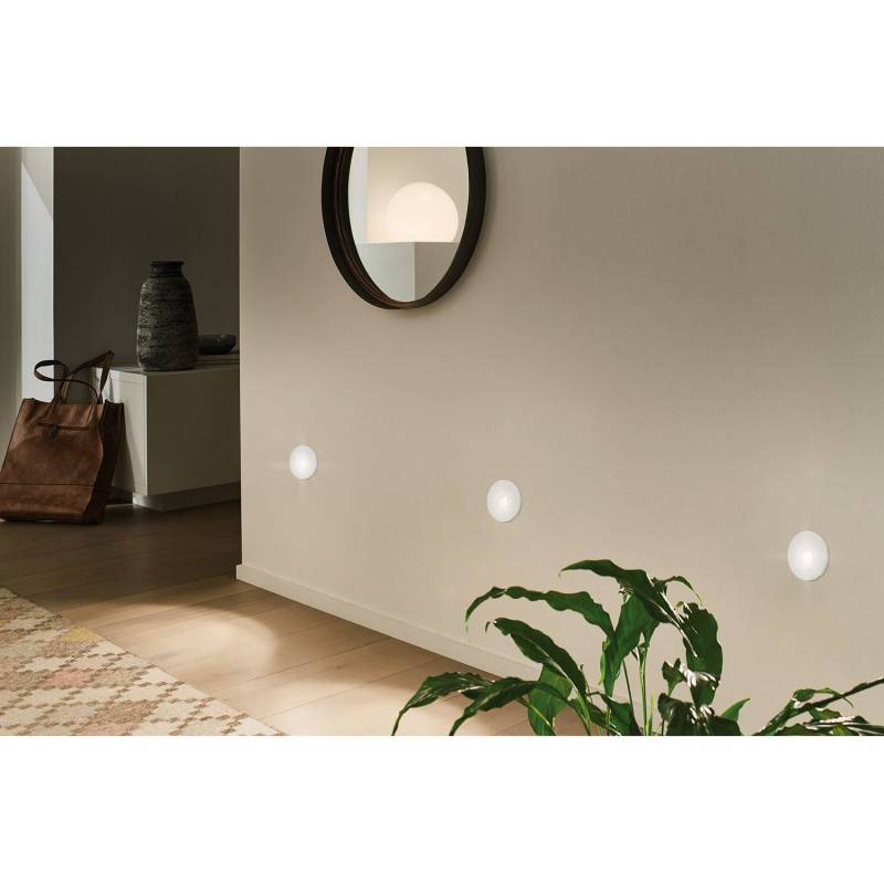 home24 LED-Wandleuchte Ettal 7 x 6 x 7cm Weiß Kunststoffart: Polycarbonat Material: Kunststoff LED LED-Platine von home24
