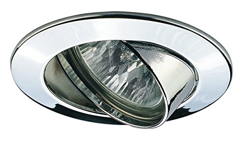 Paulmann 17956 Einbauleuchte Premium Line 51 mm Einbaustrahler Chrom Einbaulicht schwenkbar Einbaulampe max. 1x50W Niedervolt 12V Spot GU5,3 Decke von Paulmann