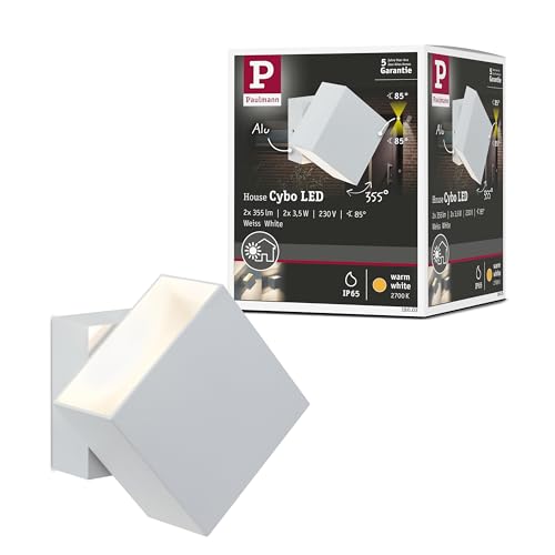 Paulmann Wandaufbauleuchte LED Cybo eckig 2x3W weiß 100x100mm Paulmann Wandaufbauleuchte LED Cybo eckig 2x3W weiß 100x100mm von Paulmann