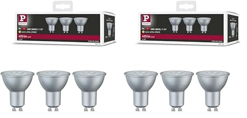 Paulmann 284.30 LED 3er-Pack Reflektor 6,5W GU10 230V Warmweiß 28430 Leuchtmittel Lampe (Packung mit 2) von Paulmann