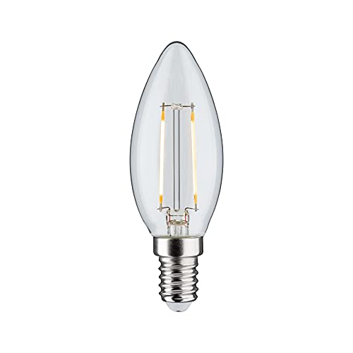 Paulmann 28572 LED Lampe Kerze Leuchtmittel 3-Stufen-Dimmbar 2,5Watt Kerzenlampe E14-Sockel Klar 230V 2700K Warmweiß 250 Lumen von Paulmann