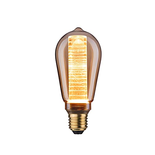 Paulmann 28599 LED Lampe ST64 Inner Glow Edition 4W Retro Leuchtmittel Gold mit Innenkolben Glas 1800K Goldlicht E27 von Paulmann