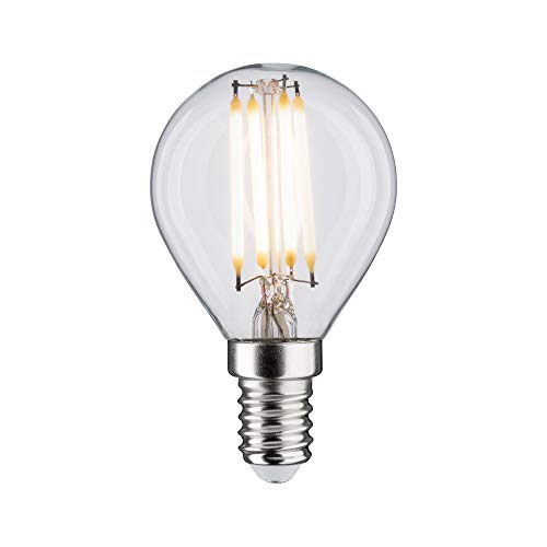 Paulmann 28630 LED Lampe Filament Tropfen 5W Klassik Leuchtmittel Klar 2700K Warmweiß E14 von Paulmann