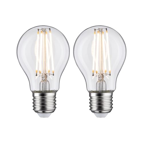 Paulmann 28641 LED Standardform 7 Watt E27 Klar Warmweiß 2er-Pack von Paulmann