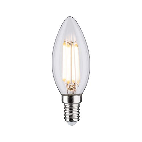 Paulmann 28643 LED Lampe Filament Kerze 6,5W Klassik Leuchtmittel Klar 2700K Warmweiß E14 von Paulmann