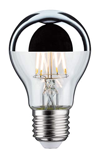 Paulmann 28670 LED Lampe Filament AGL 6,5W Leuchtmittel Kopfspiegel Silber 2700K Warmweiß E27, 1 Stück (1er Pack) von Paulmann
