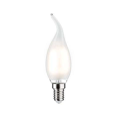 Paulmann 28688 LED Lampe Filament Kerze 4,8W Leuchtmittel dimmbar Satin 2700K Warmweiß E14 von Paulmann