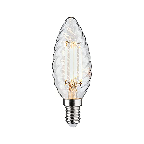 Paulmann 28707 LED Lampe Filament Kerze 4,7W Leuchtmittel dimmbar Klar 2700K Warmweiß E14 von Paulmann