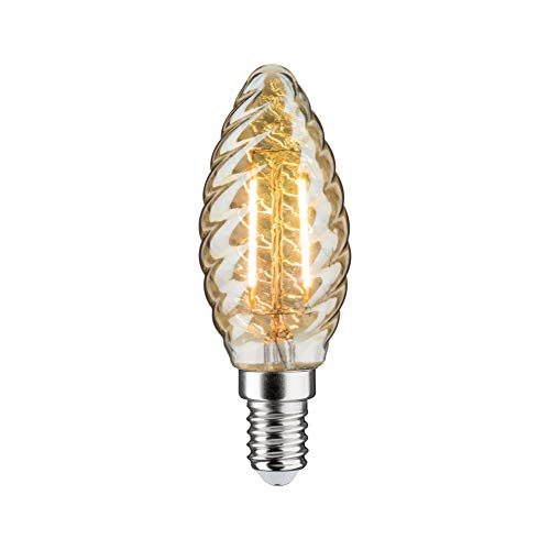Paulmann 28708 LED Lampe Filament Kerze 2,6W Leuchtmittel Gold 2500K Goldlicht E14 von Paulmann