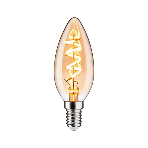 Paulmann 28751 LED Lampe Filament Kerze Vintage 4W Leuchtmittel dimmbar Gold 2500K Goldlicht E14 von Paulmann