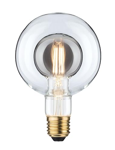 Paulmann 28766 LED Lampe Inner Shape G95 Globe 4W dimmbar Leuchtmittel Rauchglas effizientes Licht Warmweiß 2700K E27 von Paulmann