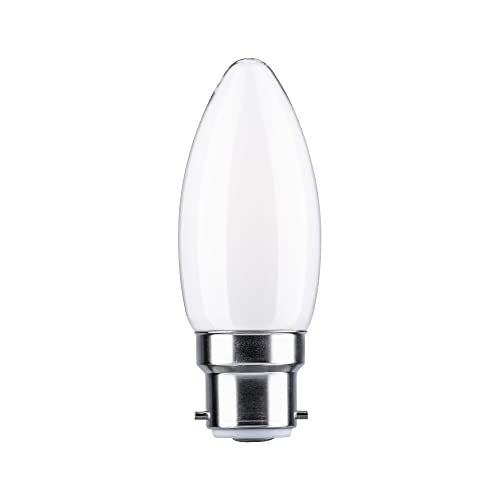Paulmann 28900 LED Lampe Kerze B22d 470lm 4,7 Watt Leuchtmittel Opal 4000 K B22d von Paulmann