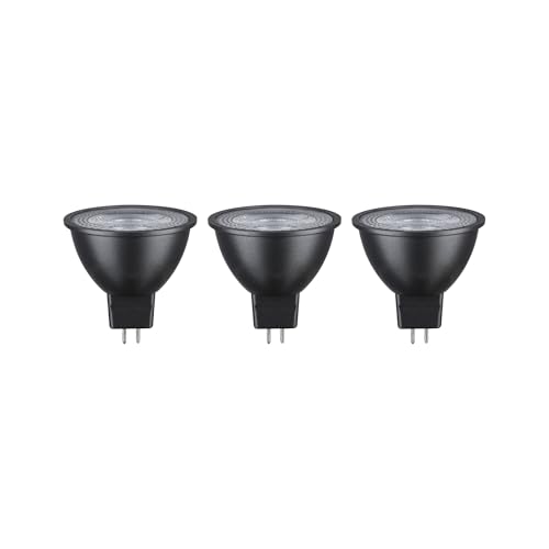 Paulmann 28912 LED Lampe Reflektor 3er Set 12V 3x450lm 36° 3x6 Watt Leuchtmittel Grau 2700 K GU5,3 von Paulmann