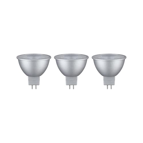 Paulmann 28914 LED Lampe Reflektor 3er Set 12V 3x450lm 36° 3x6 Watt Leuchtmittel Chrom 2700 K GU5,3 von Paulmann