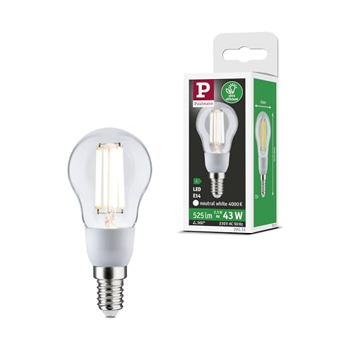 Paulmann 29130 Eco-Line Filament 230V LED Tropfen E14 1er-Pack 100mm 525lm 2,5W 3000K Klar Leuchtmittel Paulmann 29130 Eco-Line Filament 230V LED Tropfen E14 1er-Pack 100mm 525lm 2,5W 3000K Klar Leuchtmittel von Paulmann