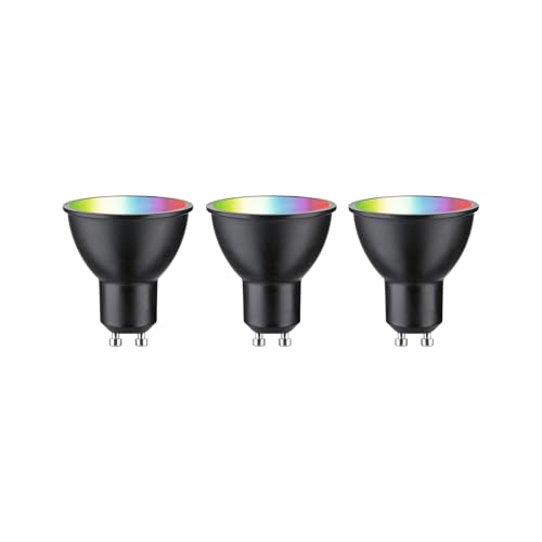 Paulmann 29153 Standard 230V Smart Home Zigbee LED Reflektor GU10 3x350lm 3x4,8W RGBW+ dimmbar Schwarz matt Leuchtmittel Paulmann 29153 Standard 230V Smart Home Zigbee LED Reflektor GU10 3x350lm 3x4,8W RGBW+ dimmbar Schwarz matt Leuchtmittel von Paulmann