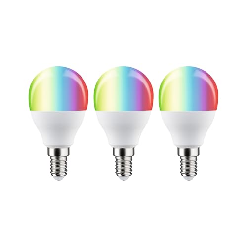 Paulmann 29154 Standard 230V Smart Home Zigbee LED Tropfen E14 3x470lm 3x5W RGBW+ dimmbar Matt Set von Paulmann