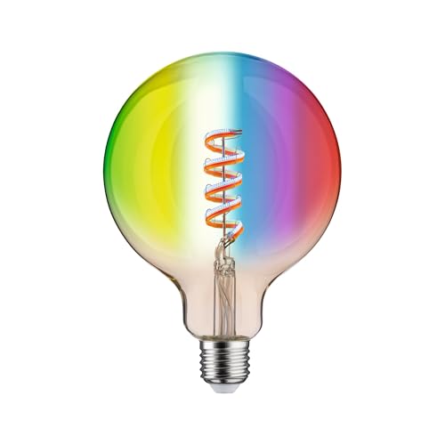 Paulmann 29162 Filament 230V Smart Home Zigbee LED Globe G125 E27 470lm 6,3W RGBW+ dimmbar Gold Leuchtmittel von Paulmann