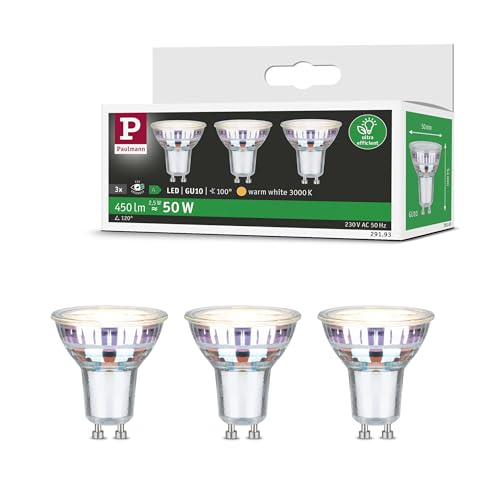 Paulmann 29193 Eco-Line Standard 230V LED Reflektor GU10 3x450lm 3x2,5W 3000K Silber Leuchtmittel Paulmann 29193 Eco-Line Standard 230V LED Reflektor GU10 3x450lm 3x2,5W 3000K Silber Leuchtmittel von Paulmann