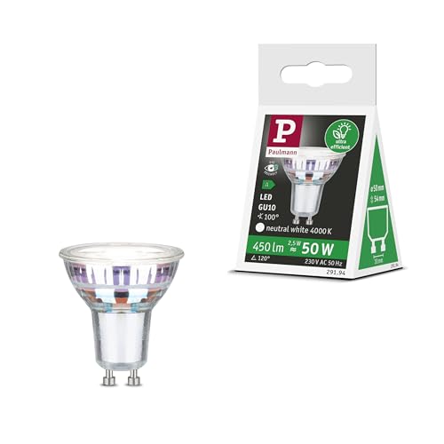 Paulmann 29194 Eco-Line Standard 230V LED Reflektor GU10 450lm 2,5W 4000K Silber Leuchtmittel Paulmann 29194 Eco-Line Standard 230V LED Reflektor GU10 450lm 2,5W 4000K Silber Leuchtmittel von Paulmann