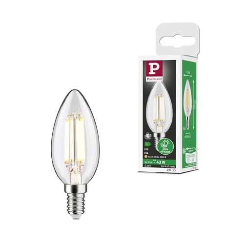 Paulmann 29195 Eco-Line Filament 230V LED Kerze E14 525lm 2,5W 3000K Klar Leuchtmittel Paulmann 29195 Eco-Line Filament 230V LED Kerze E14 525lm 2,5W 3000K Klar Leuchtmittel von Paulmann