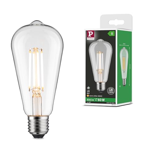 Paulmann 29249 Eco-Line Filament 230V LED Kolben ST64 E27 806lm 4,3W 3000K dimmbar Klar Paulmann 29249 Eco-Line Filament 230V LED Kolben ST64 E27 806lm 4,3W 3000K dimmbar Klar von Paulmann